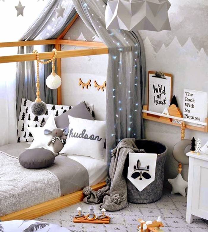 اتاق های خاکستری مخصوص کودکان-وبسایت رابو