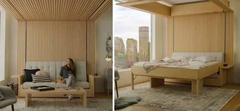 طراحی متفاوت تختخواب برای آپارتمان های کوچک - وبسایت رابو